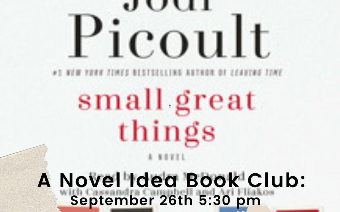 A Novel Idea Book Club: September 26th at 5:30